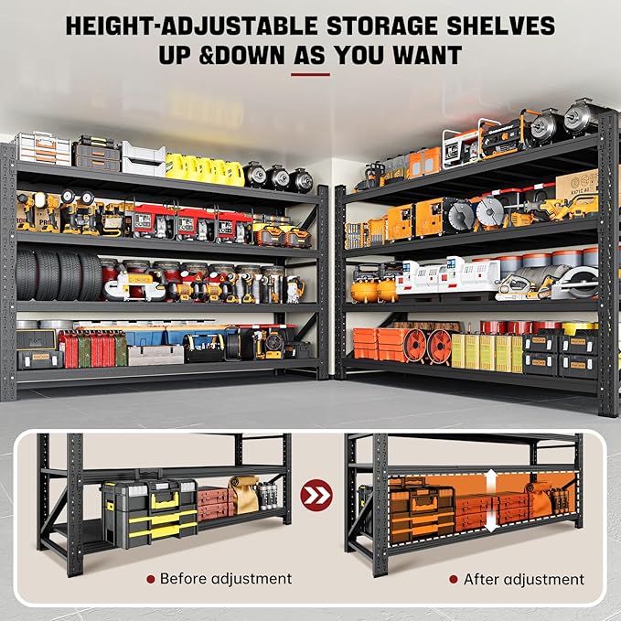 9000LBS Storage Shelves, Shelving Units Industrial Shelving - Image 7