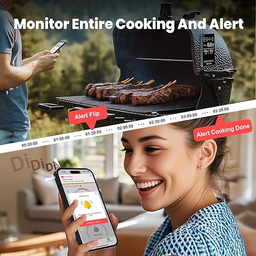 WiFi Sub-1G Wireless Meat Thermometer Unlimited Range 7 NIST Cert.Sensors IP68 - Image 5