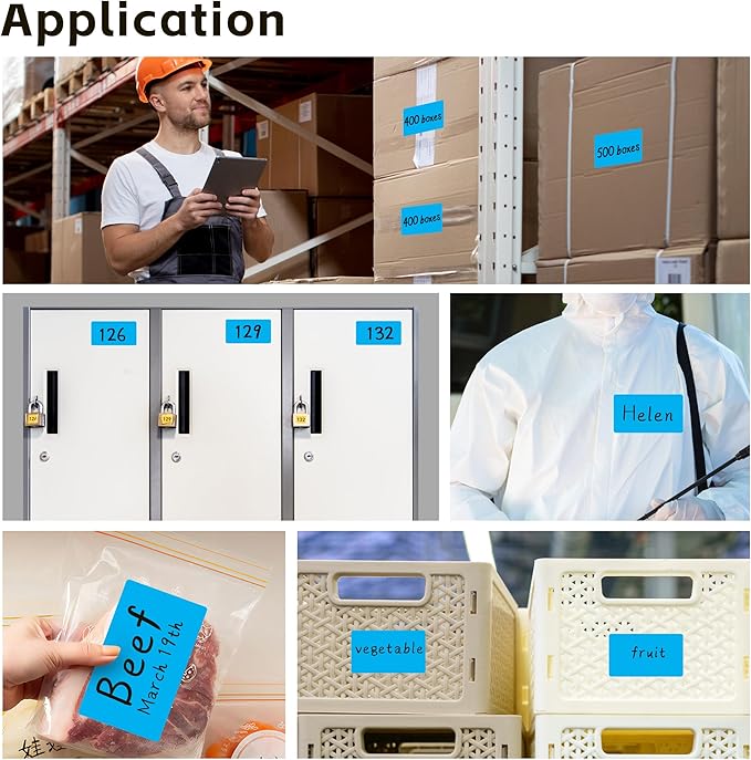 PARLAIM 3 X 5 Inch 4Rolls/1000 Per Roll Rectangle Inventory Color Coding Labels - Image 6