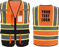 A-SAFETY Mesh High Vis Vest Lightweight Reflective Construction Vest by A-SAFETY