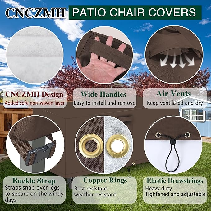 Heavy Duty Patio Furniture Covers Waterproof, 600D Outdoor Furniture Cover - Image 5