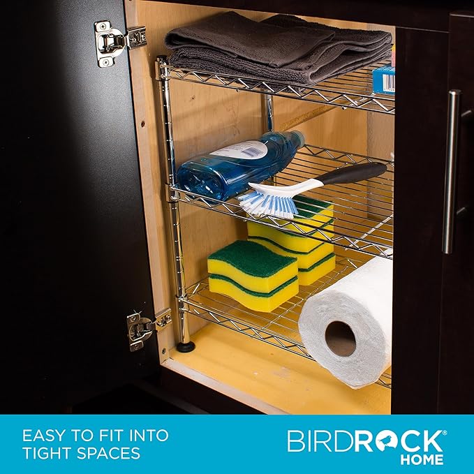 Internet's Best 3-Tier Compact Wire Utility Shelving Unit - Image 5