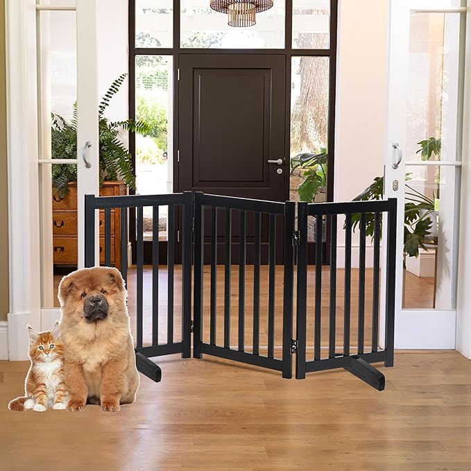 LZRS Freestanding Dog Gate 30 inch Tall - Image 6