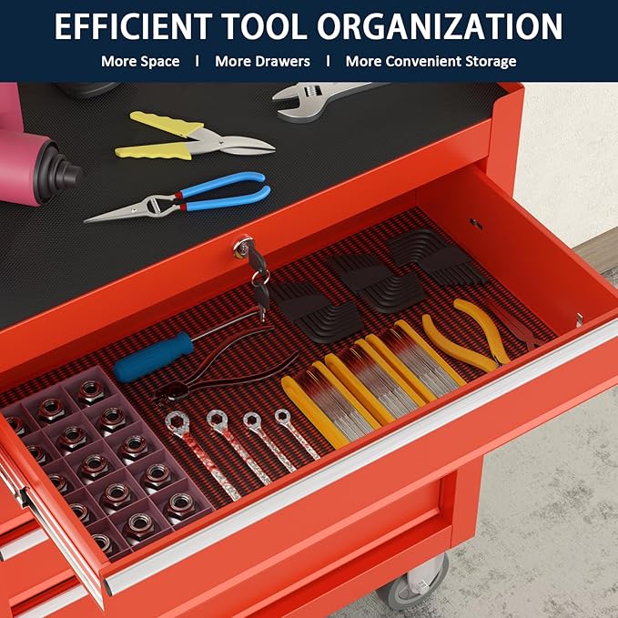 5-Drawer Metal Rolling Tool Chest - Image 3