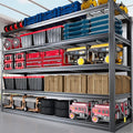 78" W Storage Shelves Heavy Duty Garage Shelving 5 Tier Metal Shelving Unit by PMKES