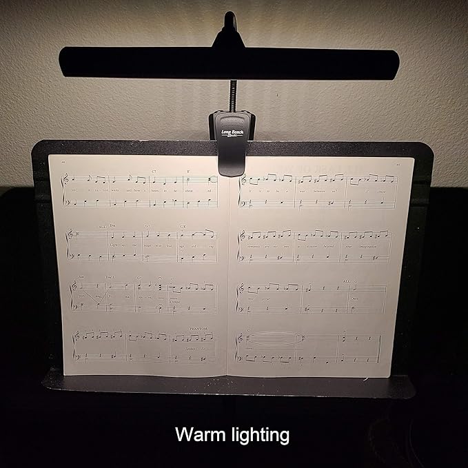 Extra Wide Clip-On Music Stand Orchestra Light- 18 LED Rechargeable USB Piano - Image 8