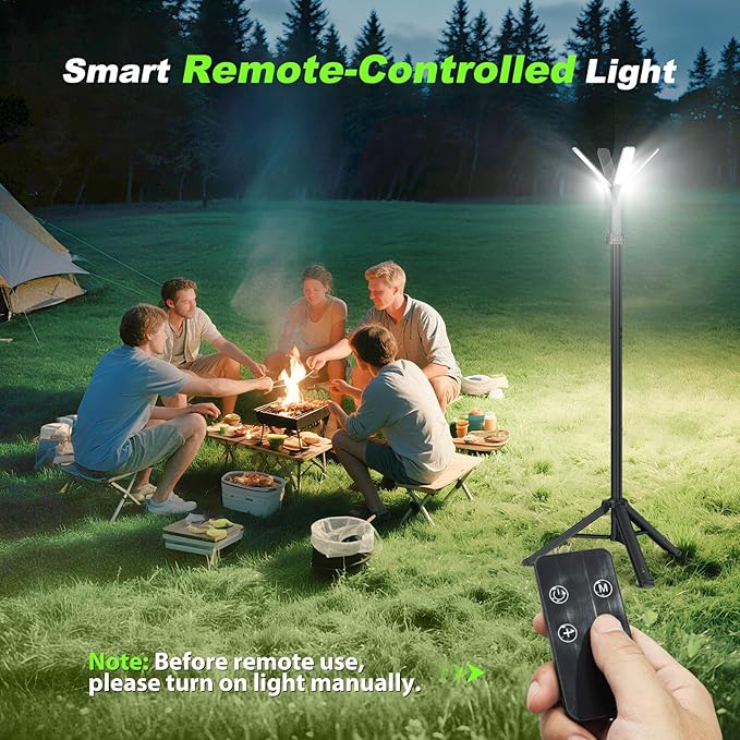 Camping Lights with Remote & Stand 6 Ft, 14000 mAh Rechargeable Camping Lantern - Image 4