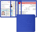 Car Insurance and Registration Holder, 5.5 x 5 Inch PU Leather Vehicle Glove by Techion