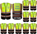 BeautyWill Custom Logo 10/20 Pack Safety Vest Class2 High Visibility Vest by BeautyWill