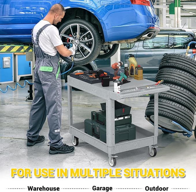 Heavy Duty Plastic Utility Cart - Image 7