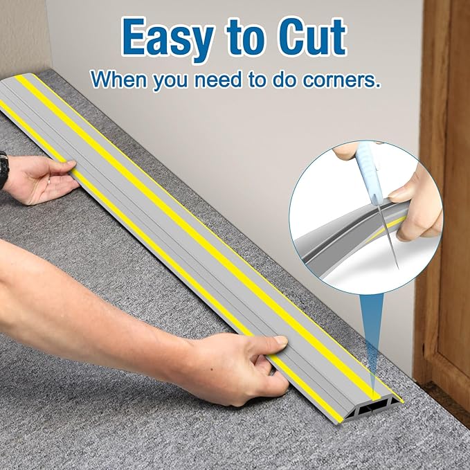 Eapele Floor Cable Cover Protector, Heavy Duty PVC Duct Easy to Unroll - Image 5