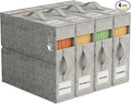 4Pack Sheet Organizers for Linen Closet by ZenStorage