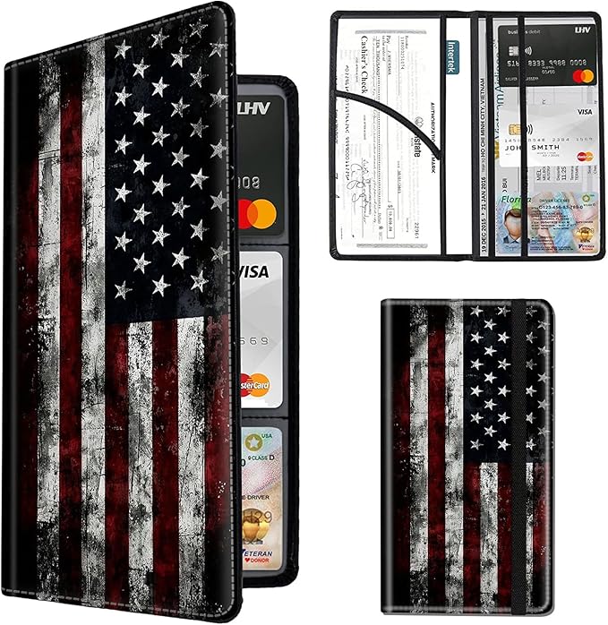 Car Registration and Insurance Holder, Leather Insurance License and by Unknown
