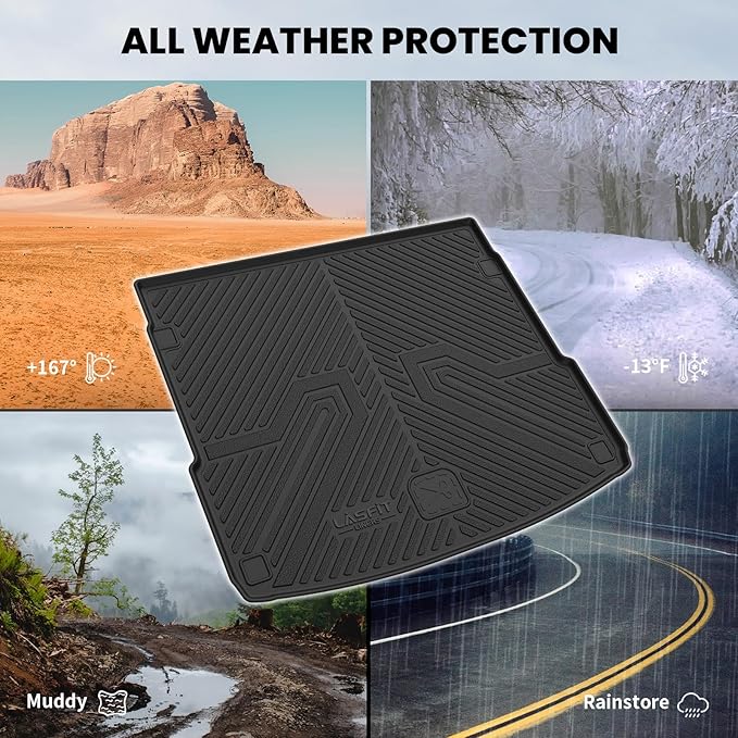 LASFIT Cargo Mat for Audi Q5/SQ5 2018-2025, Custom Fit All-Weather TPE Rubber - Image 8