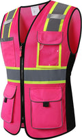 Safety Vest for women, Hi vis Reflective Lady Work vest by HoliSecure