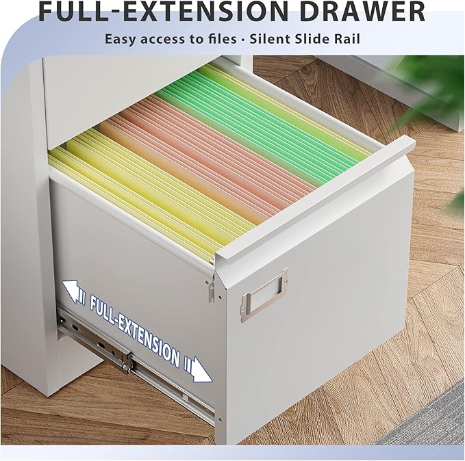 2 Drawer File Cabinet, Filing Cabinets - Image 5