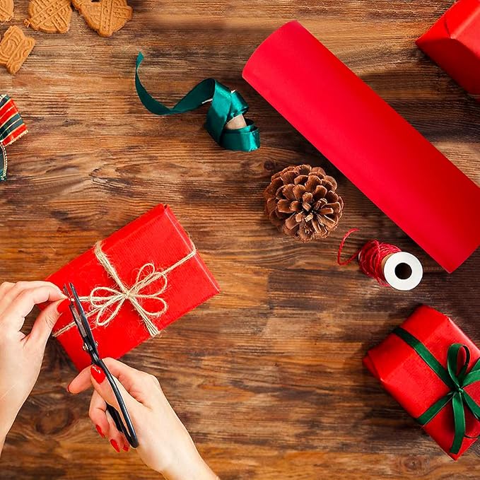 Kraft Wrapping Paper Roll, 100 Feet Recycled Kraft Paper - Image 4