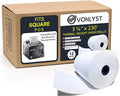 Receipt Paper Roll 3 1/8 x 230 for Square Register and Square POS System by VonlystReceiptPaperSpecialist