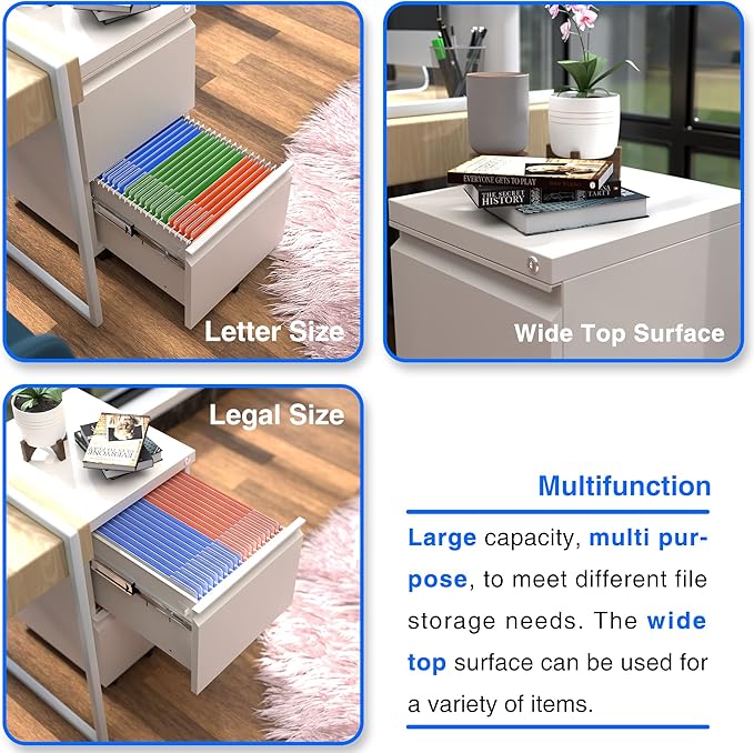 METAN 2 Drawer File Cabinet - Image 6
