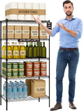 5 Tier Wire Shelving Unit Storage Rack, Metal Heavy Duty Utility Organizers by DisplaysByJack