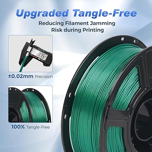 FLASHFORGE Rapid PLA Filament 1.75mm Aurora Green, 500mm/s High Speed Printing - Image 5