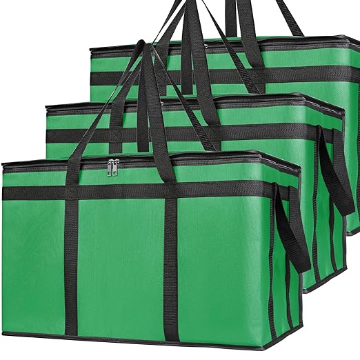 Bodaon 3-Pack Insulated Food Delivery Bag, XXXL Pizza Cooler Bags, Rideshare by Bodaon