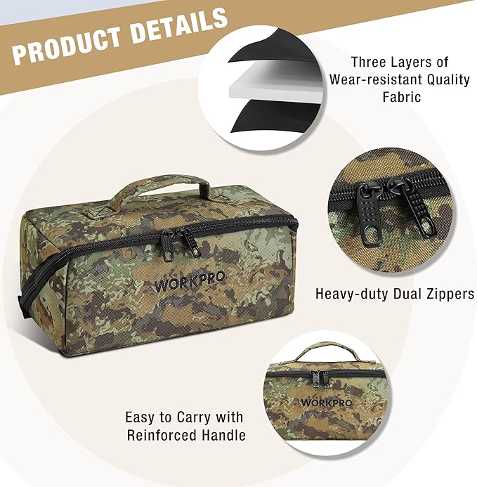 WORKPRO Tool Bag with Zipper - Image 3