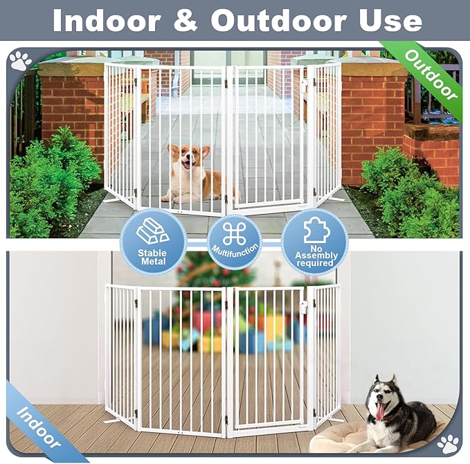 Metal Freestanding Dog Gates - Image 5