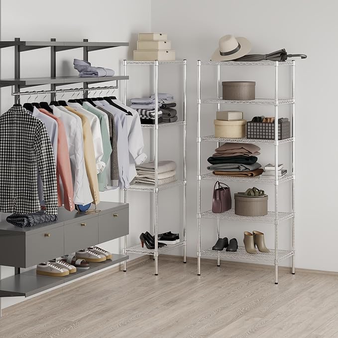 18" Deep x 30" Wide x 74" Height Wire Shelving Kit | 6-Tier | NSF Commercial - Image 7