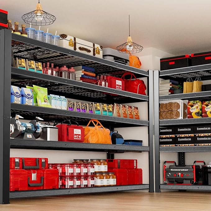 Heavy Duty Garage Shelving, 5-Tier Storage Shelves, 3050LBS Capacity Industrial - Image 2