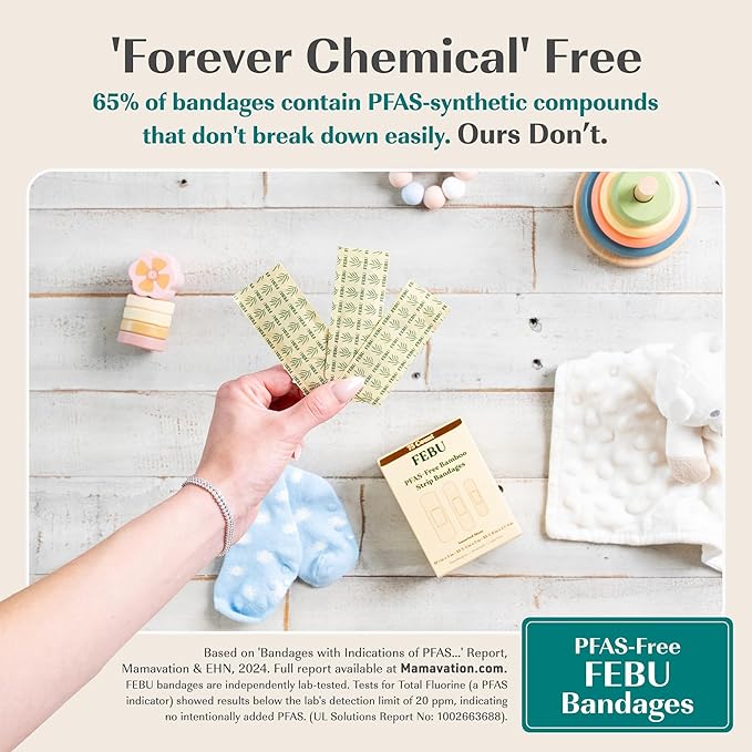 FEBU Eco-Friendly Bamboo Fabric Bandages | PFAS Free Bandages - Image 2