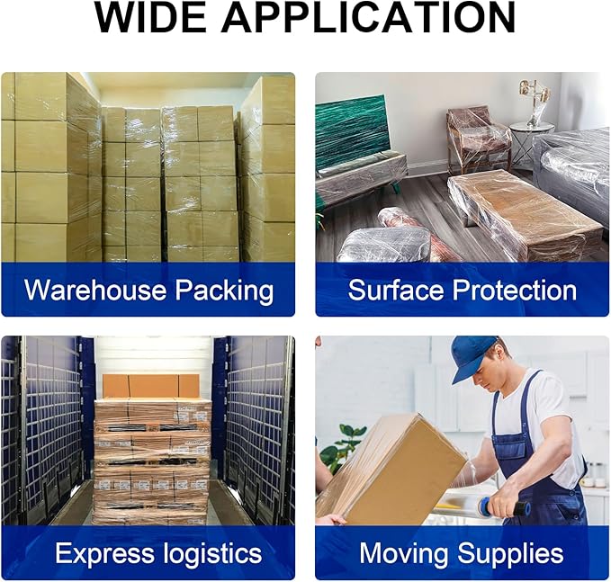 Stretch Film, RAZCC Stretch Wrap Industrial Strength, Shrink Wrap - Image 7