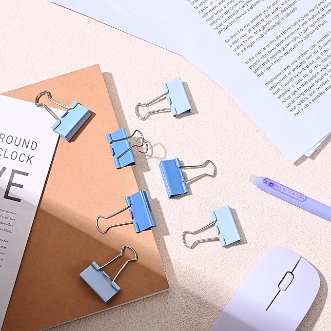 Temiary Aesthetic Binder Clips, Binding Paperwork Clamps - Image 7