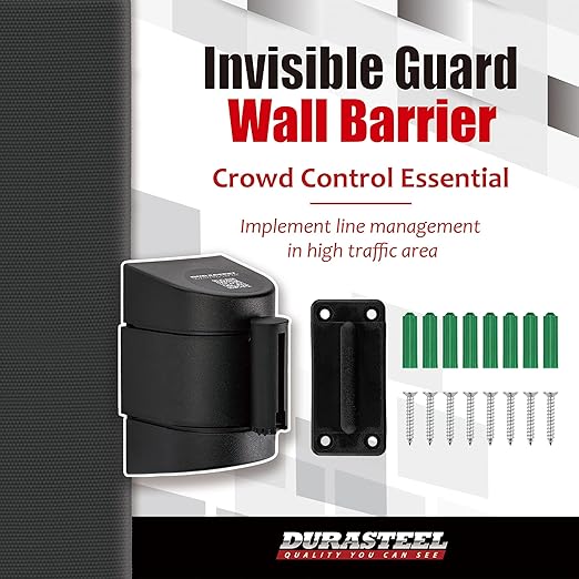 DuraSteel Wall Mount Retractable Belt Barrier - Image 2