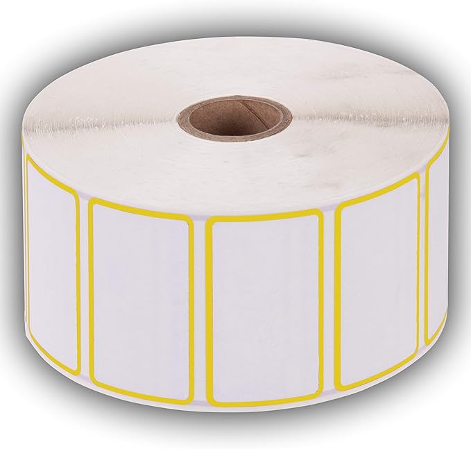 2.25" X 1.25" Direct Thermal Perforated Stickers Labels - Image 2