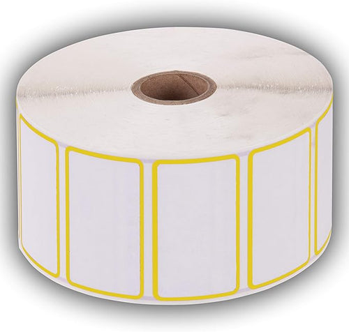 2.25" X 1.25" Direct Thermal Perforated Stickers Labels - Image 2