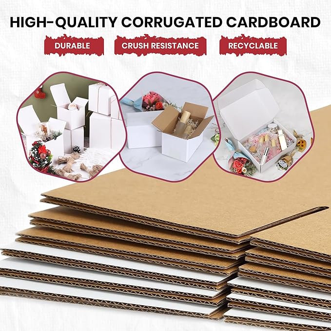White Shipping Boxes 6x6x6 Heavy Duty, Lightweight - Image 8