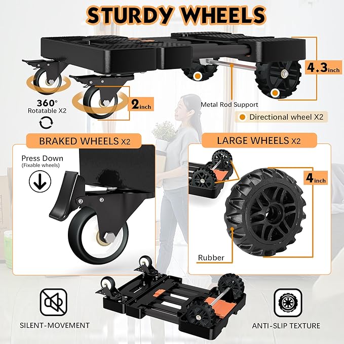 Heavy-Duty 500LB Capacity Hand Truck - Image 4