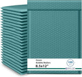 Green 8.5x12 Inch Poly Bubble Mailers #2 | Self Seal Large Padded Envelopes | by BAYLUE
