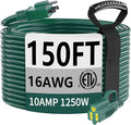 HUANCHAIN Indoor Outdoor Green Extension Cord 150 ft Waterproof, 16/3 Gauge by huanchain