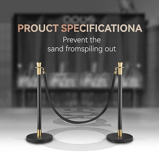 6 Pack Black Gold Stanchions - Image 3