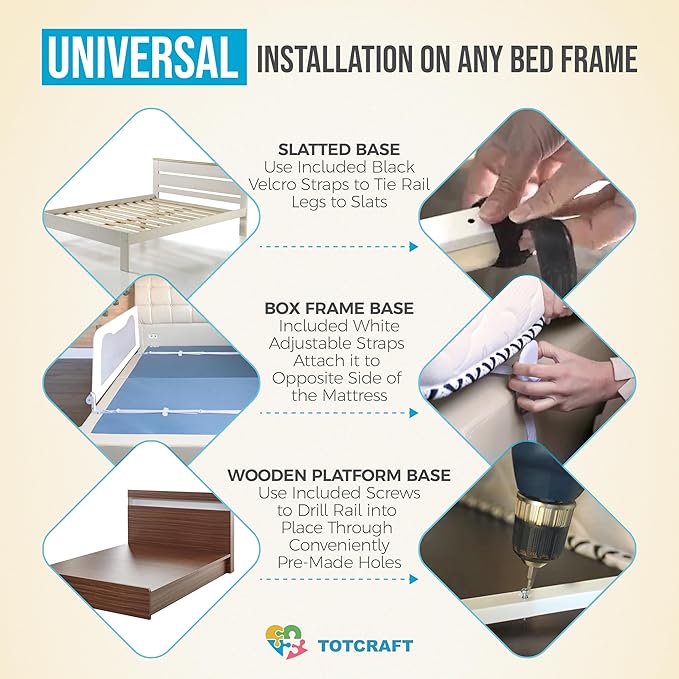 TotCraft Bed Safety Rails for Toddlers - Image 8