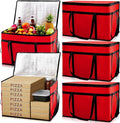 Maxcheck 6 Pcs Insulated Bags for Food Delivery XXXL Large Capacity Hot Grocery by Maxcheck