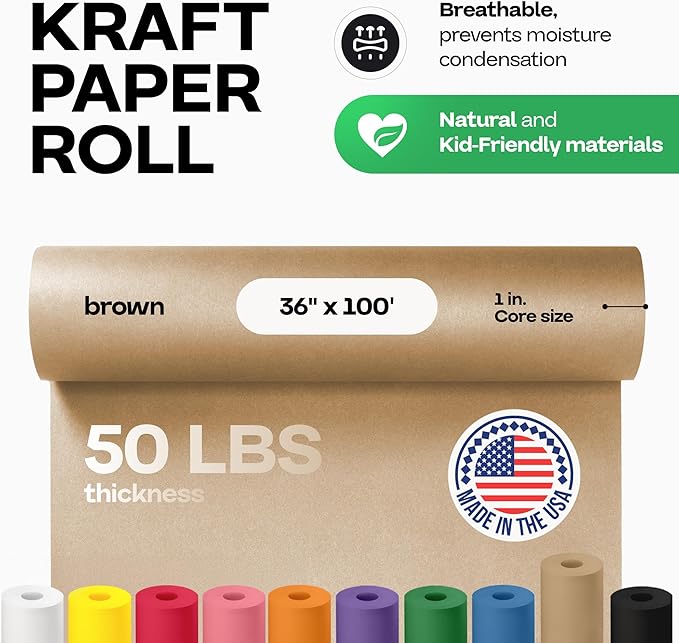 IDL Packaging Brown Paper Roll 36" x 1200" - Image 2