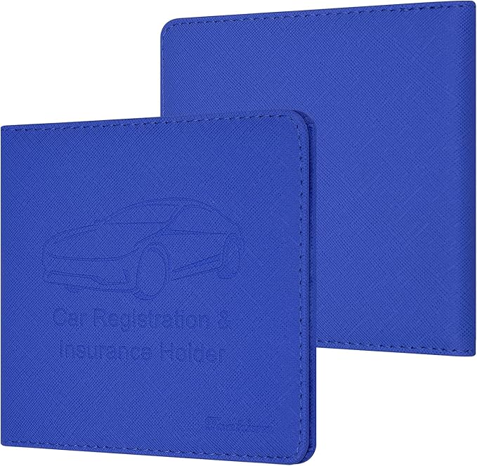 Car Insurance and Registration Holder, 5.5 x 5 Inch PU Leather Vehicle Glove - Image 2