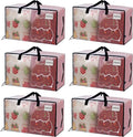 VENO 6 Pack Moving Bags and Large Christmas Decoration Storage Bins by Veno