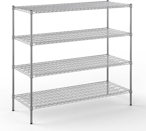 24" Deep x 60" Wide x 54" Height Wire Shelving Kit | 4-Tier | NSF Commercial by Regal+Altair
