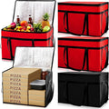 Maxcheck 6 Pcs Insulated Bags for Food Delivery XXXL Large Capacity Hot Grocery by Maxcheck