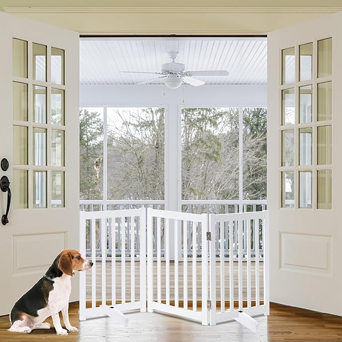 LZRS Freestanding Dog Gate 30 inch Tall - Image 7