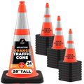Xpose Safety 28 Inch Orange Traffic Cones Heavy Duty 10lb by XposeSafety